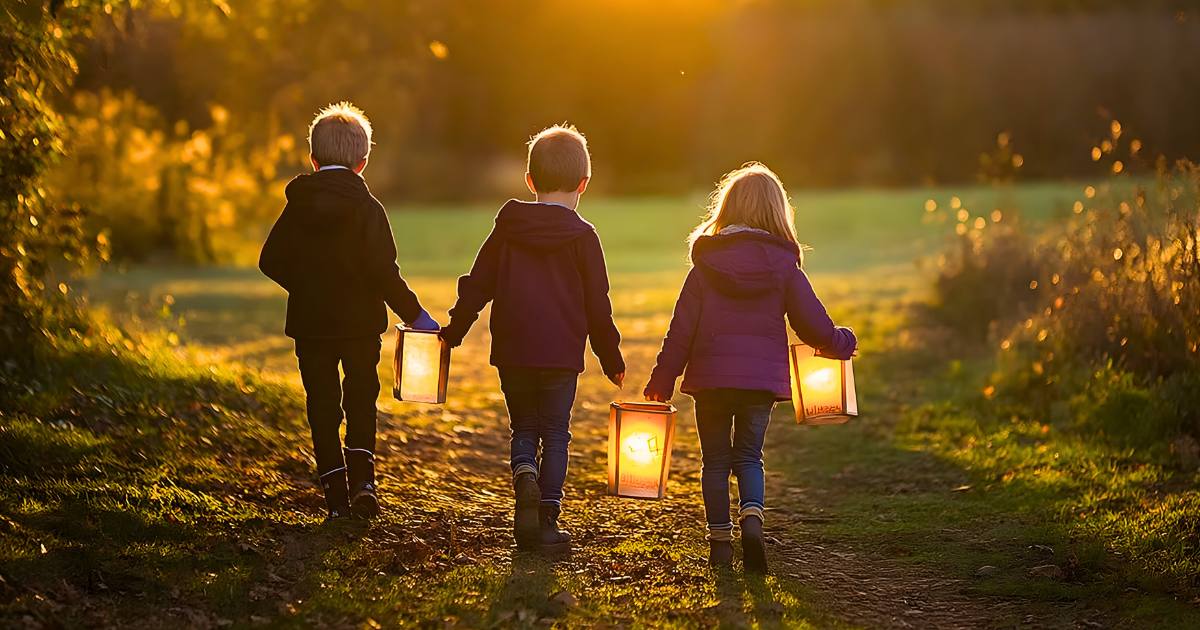 bambini che camminano