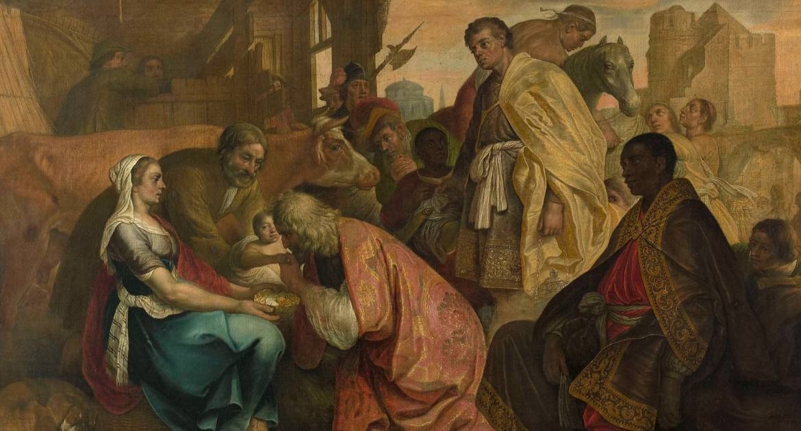 "L'Adorazione dei Magi" del pittore olandese Geertgen tot Sint Jans, realizzato circa nel 1480-1485 e conservato al Rijksmuseum di Amsterdam nei Paesi Bassi.